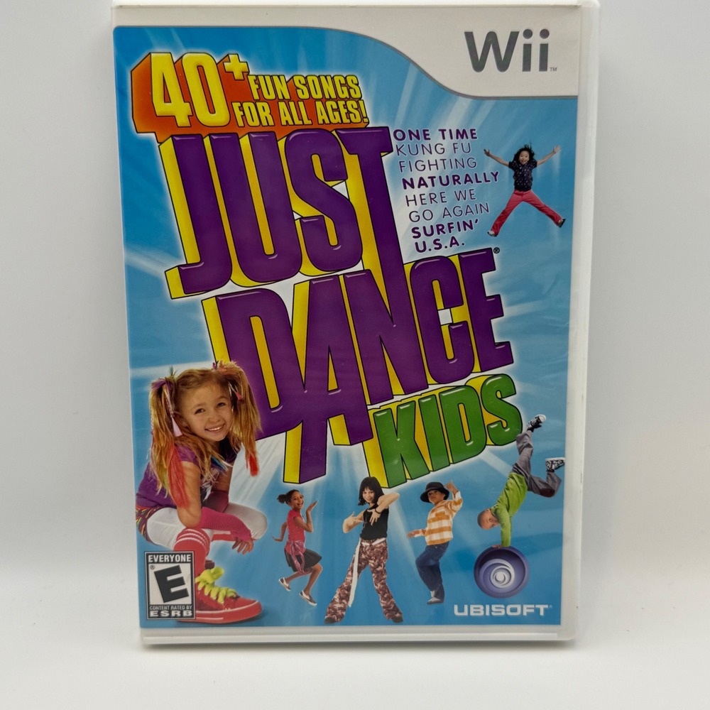 Just Dance Kids Nintendo Wii Game Ubisoft 2010 40+ Songs RVL-P-SDZE
